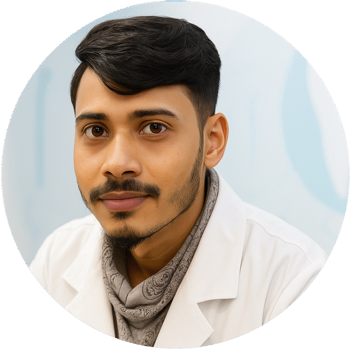 Dr Ankit Saha MDS providing dental treatment at KIMSZ Dental Spa Patna